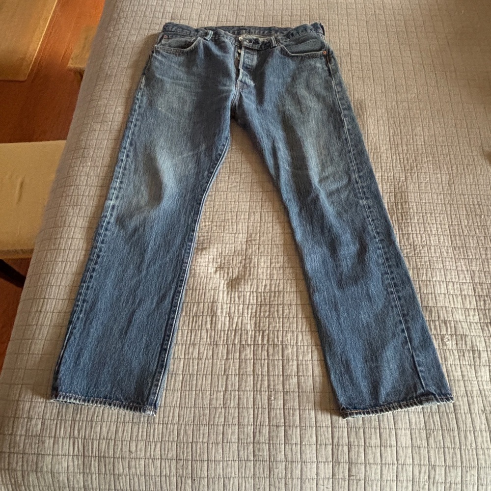 Men’s Levi's Classic 501 Button Fly Jeans, Size 38 x 32
